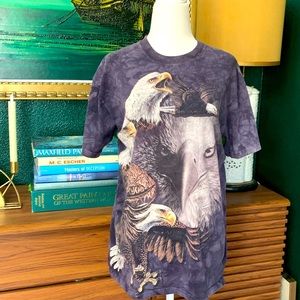 VTG The Mountain Eagle purple tie dye t-shirt